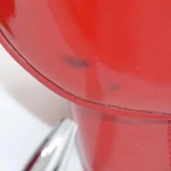 Kandee White Red Striped Leather Streetwear Ultra High Platform Heels 39 7.5-8 - Picture 11 of 12